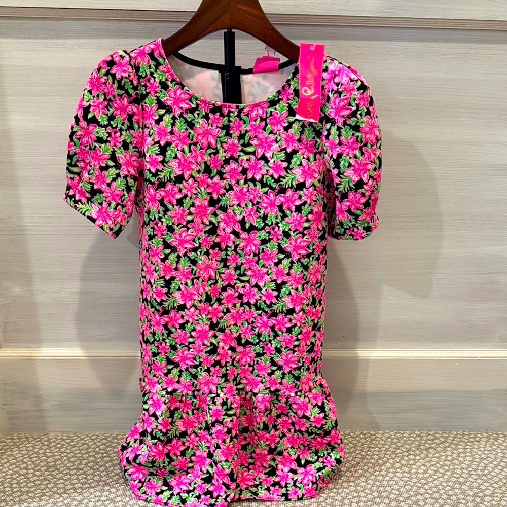 Lilly Pulitzer Chrishell Pink Floral Girls Dress